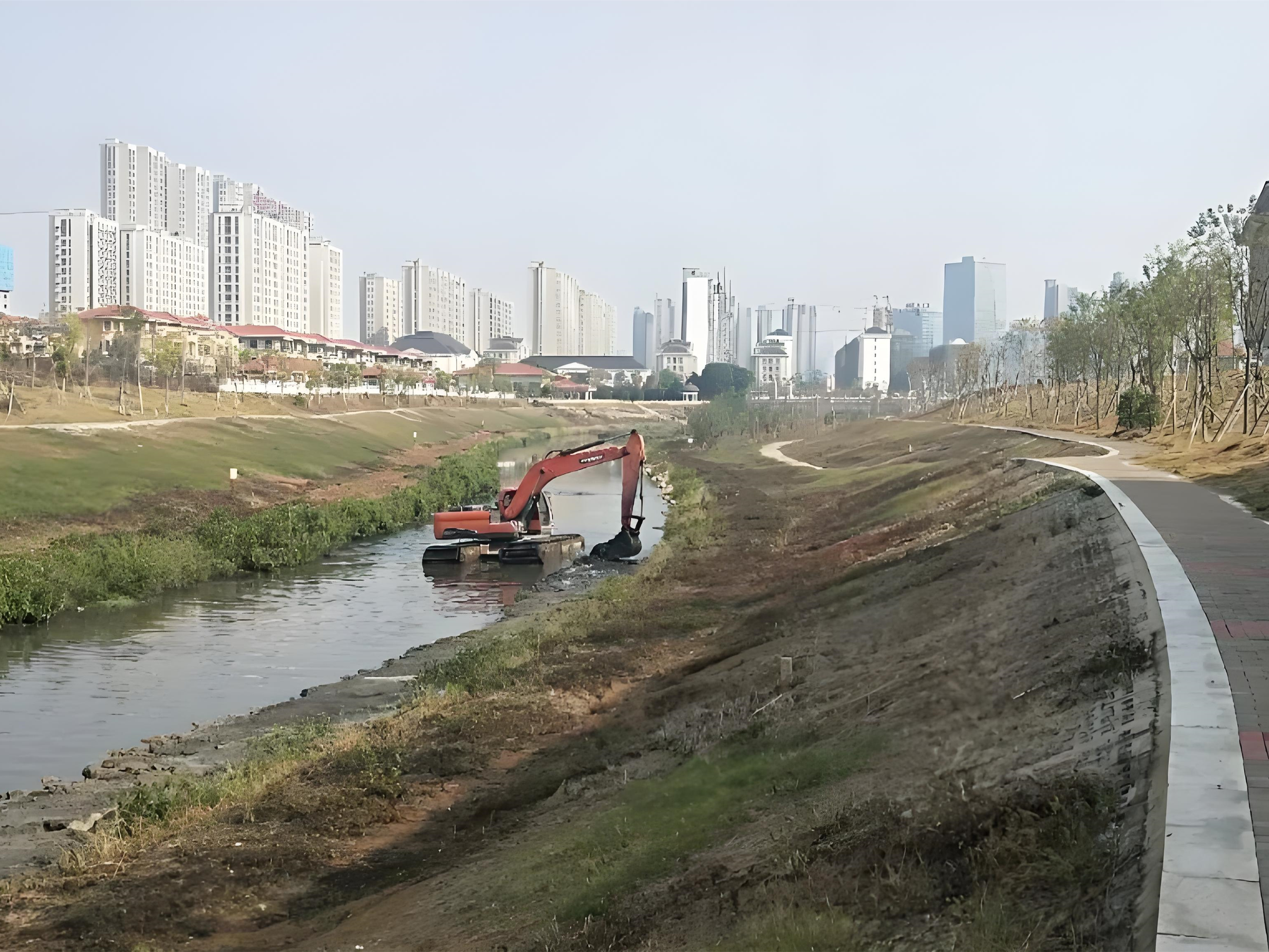 上海青浦區(qū)挖機清淤施工隊-沼澤地清淤后如何防止再次淤積？